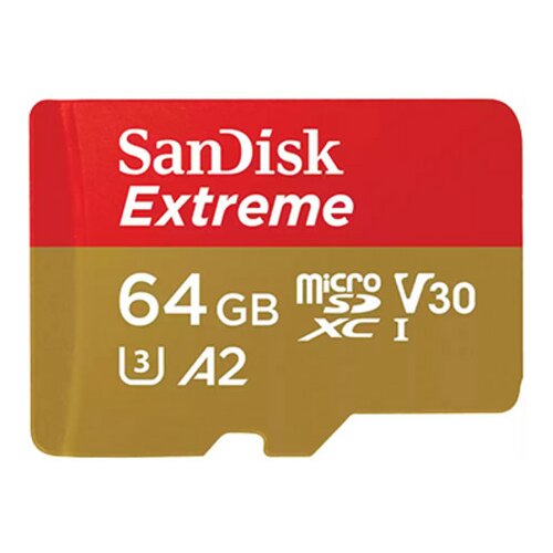 Sandisk SDXC 64GB extreme micro 170MB/s UHS-I class10 U3 V30+Ad Slike
