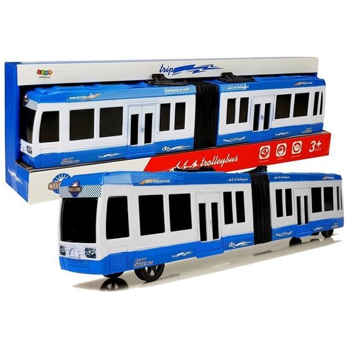  Articulated Bus with Friction Drive Blue Slike