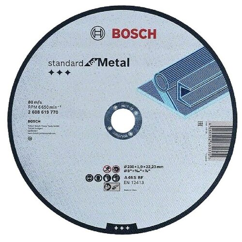 Bosch Rezni disk Standard for Metal A 46 S BF (Debljina plohe: 1,9 mm, Promjer rezne ploče: 230 mm, Prikladno za: Metal) Slike