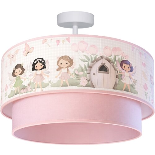  Brilagi - LED dečiji prislonjeni plafonski luster BOBO 1xE27/10W/230V &amp;Oslash; 40 cm ružičasta/vile Slike