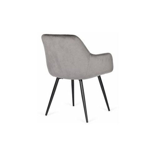 ModernHome TIKC-4 &amp;ndash; Set 2 tapecirane blagovaonske stolice od bar&amp;scaron;una s naslonima za ruke, tamnosive Slike