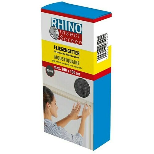 Windhager rhino Insect Screen Mrežica za zaštitu od insekata (100 x 100 cm, Antracit, Pričvršćivanje čičkom) Cijene