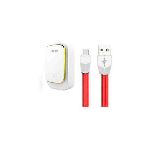 Skullcandy LDNIO HI&amp;Scaron;NI POLNILEC 220V adapter 4 x USB 4,4A s Type C kablom Slike