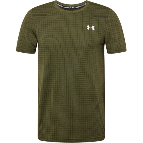 Under Armour Funkcionalna majica 'Grid' oliva / črna / bela Cene