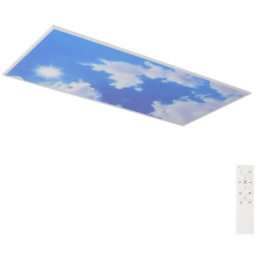  Brilagi -LED Prigu&amp;scaron;iva stropno svetlo SLIMFRAME LED/80W/230V 120x60 cm srebrna/plava + sa daljinskim upravljačem Slike