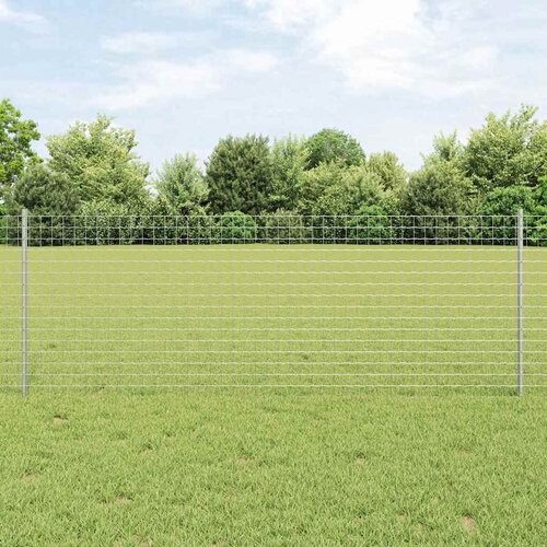  Stup za ogradu 5 pcs Srebrno 80 cm Čelik Cene