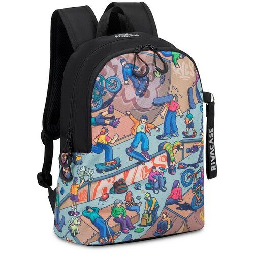  Nahrbtnik RivaCase Agora 5420 črn Urban Print nahrbtnik &amp;quot;Skaters&amp;quot;, 12L Slike