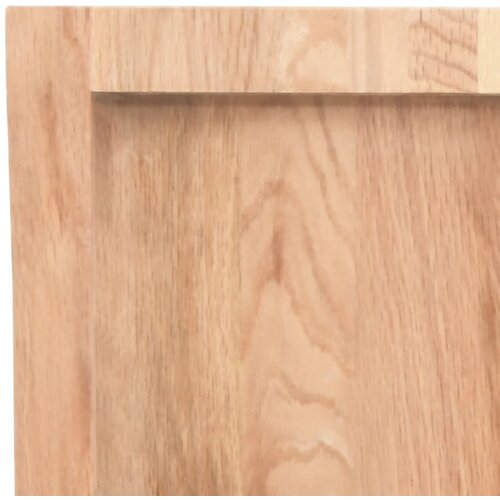  Zidna polica svjetlosmeđa 100x40x(2-6) cm obrađena hrastovina Slike
