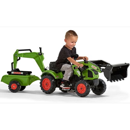 Falk Class traktor utovarivač na pedale s prikolicom Slike
