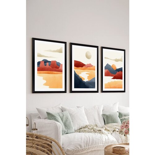 Wallity dekorativna slika Artsycllct31, 33x48cm, 3 dela Slike