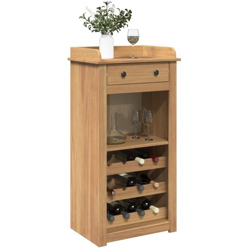 vidaXL Omara za vino Panama 57x40x111,5 cm trdna borovina Cene