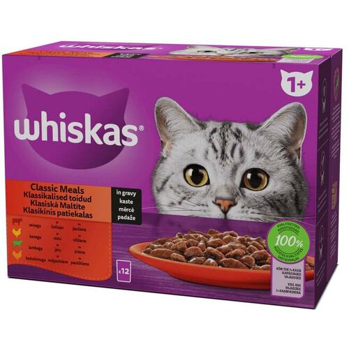 Whiskas Hrana za mačke Kesice izbor mesa 12x85g Slike