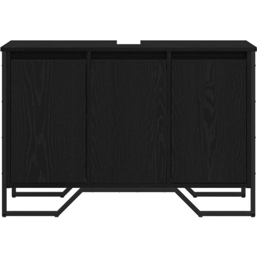  Kupaonski ormar za Lavabo - Umivaonik Crni hrast 91x35x60 cm Konstruirano drvo Slike