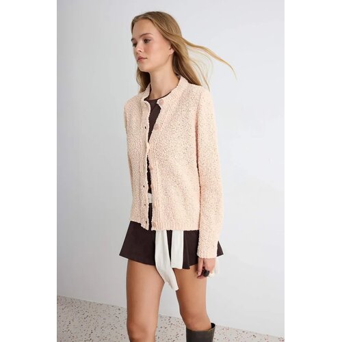 TRENDYOLMILLA ženski kardigan Twoaw27Hi00096, puderasti Cene