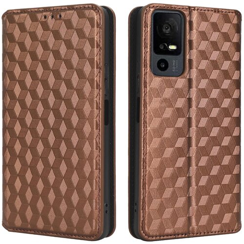 INORCO Denarnica Shell za TCL 40 XL PU usnjena torbica za telefon z vtisnjenim rombom in preklopnim stojalom, (22034742) Slike