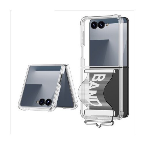  Futrola clear strap za samsung f751b galaxy z flip 7 5g bela (gkk case) ( F121553 ) Cene