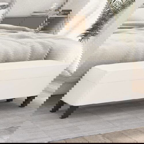 vidaXL Klop krem 100x35x41 cm umetno usnje Cene