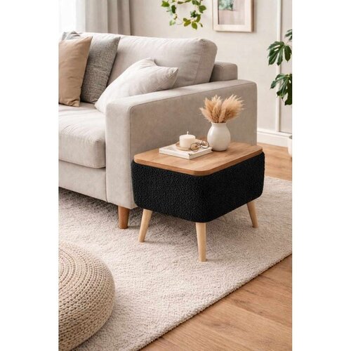 Hanah home tabure sa prostorom za odlaganje Nora, crni Slike