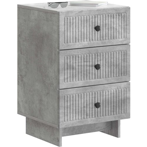  Noćni ormar Betonska siva 43 x 41 x 66,5 cm Konstruirano drvo Slike