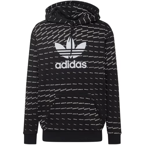 Adidas Sweater majica crna / bijela