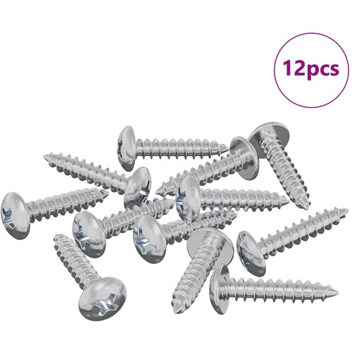 vidaXL Leseni vijaki 12 pcs srebrna M3,5 x 20 mm Jeklo, (5000163937) Cene