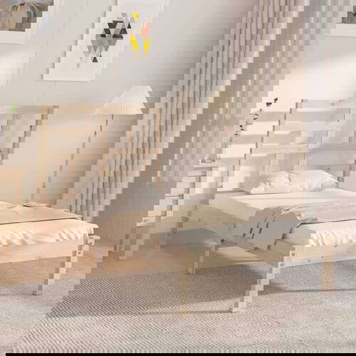  Okvir za krevet od masivnog drva 90 x 190 cm 3FT jednokrevetni Cene