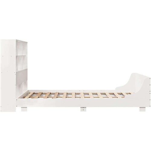 VidaXL okvir kreveta bez madraca bijeli 140x200 cm od masivne borovine Slike
