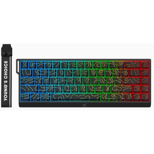 MCHOSE Gaming tastatura Ace 68 Hall Effect Magnetic Switch black topographic Cene