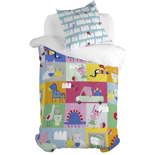 Moshi Moshi Otro&amp;scaron;ka bombažna posteljnina Patchwork, 140 x 200 cm Slike