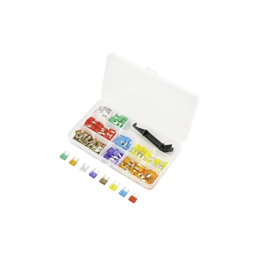 TRU COMPONENTS TC-10334036 mini plosnati osigurač 3 A, 5 A, 7.5 A, 10 A, 15 A, 20 A, 25 A, 30 A ljubičasta, narančasta, siva, crvena, plava boja, žuta, bistra, zelena 100 St. Cijene