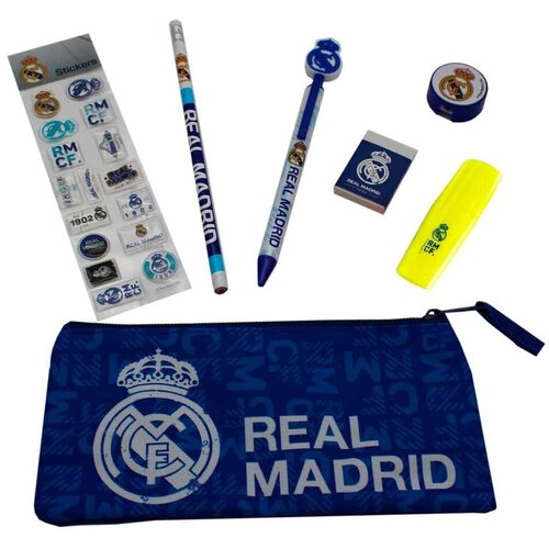 REAL MADRID Set pisalnih potreb&amp;scaron;čin Real Madrid z nalepkami Slike