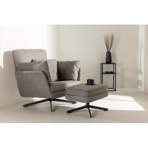 Venture Home fotelja s tabureom Madrid, siva Cijene