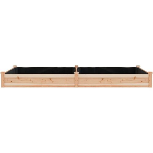 VidaXL Povi&amp;scaron;ena vrtna gredica s oblogom 240x120x25 cm masivna jelovina Slike