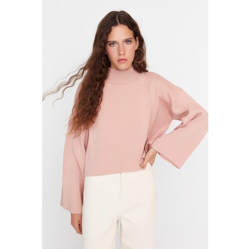 Trendyol Powder Crop Knitwear Sweater Cene