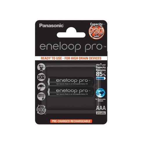 Panasonic punjive baterije eneloop Pro AAA/2B (BK-4HCDE/2BE) Slike