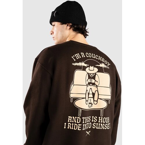 Iriedaily Couchboy Crewneck Sweater dark coffee Cijene