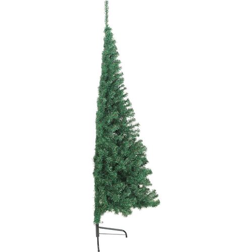 VidaXL Umjetno predsvijetljeno božićno drvce Zelena 180 cm PVC Slike