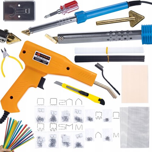 Rosfix železo za spajkanje blue lark 80W BL80W s kompletom dodatne opreme električna serija s + spenjač 200 sponk + 800 sponk + prowelder kit mini, (21739168) Cene