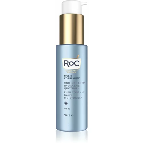 Roc Multi Correxion Even Tone + Lift učvrstitvena dnevna krema za poenoten odtenek kože SPF 30 50 ml