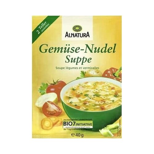 Alnatura Bio juha s povrćem i tjesteninom od cjelovitih žitarica - 40 g Cene