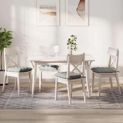 vidaXL jastučići za sjedenje 4 pcs svijetlo siva 40 x 40 x 6 cm Cijene
