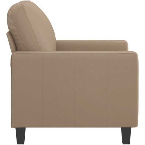 VidaXL Fotelja boja cappuccina 60 cm od umjetne kože Slike