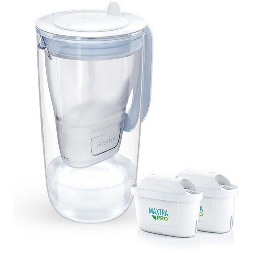 Brita Glass+ filter jug with 2 MaxtraPro PP cartridges (blue; 2.5 l) Cijene