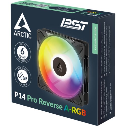 Arctic P14 pro reverse a-rgb 140mm black ACFAN00323A Cene