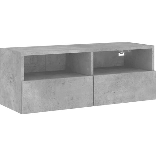 Maison Chic Stenska TV omarica - TV stojalo - Televizijska omarica betonsko siva 80x30x30 cm inženirski les, (21701963) Cene
