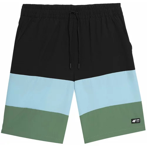 4f Športne hlače modra / zelena / črna