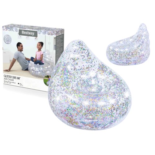 Bestway Glitter fotelja na napuhavanje 72 x 72 x 64 cm Bestway 75105 Cene