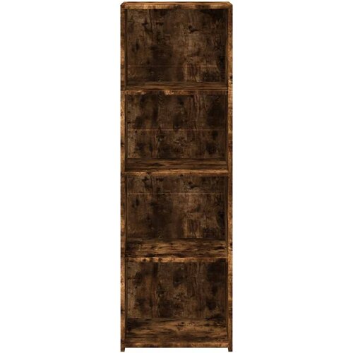  Visoka komoda dimljeni hrast 40x41x124 cm od konstruiranog drva Slike
