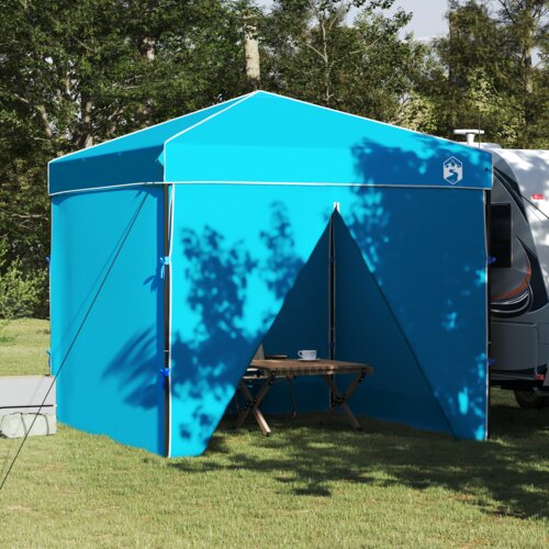 vidaXL Šator s nadstrešnicom Plava 250 x 250 x 227 / 236 / 245 cm Cijene