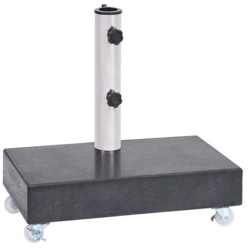  Postolje za suncobran crno 45 x 25 x 8 cm granitno Slike